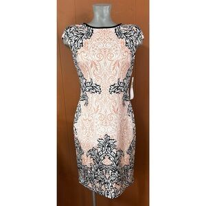 NWT Maggy London Cap Sleeve Print Dress 8